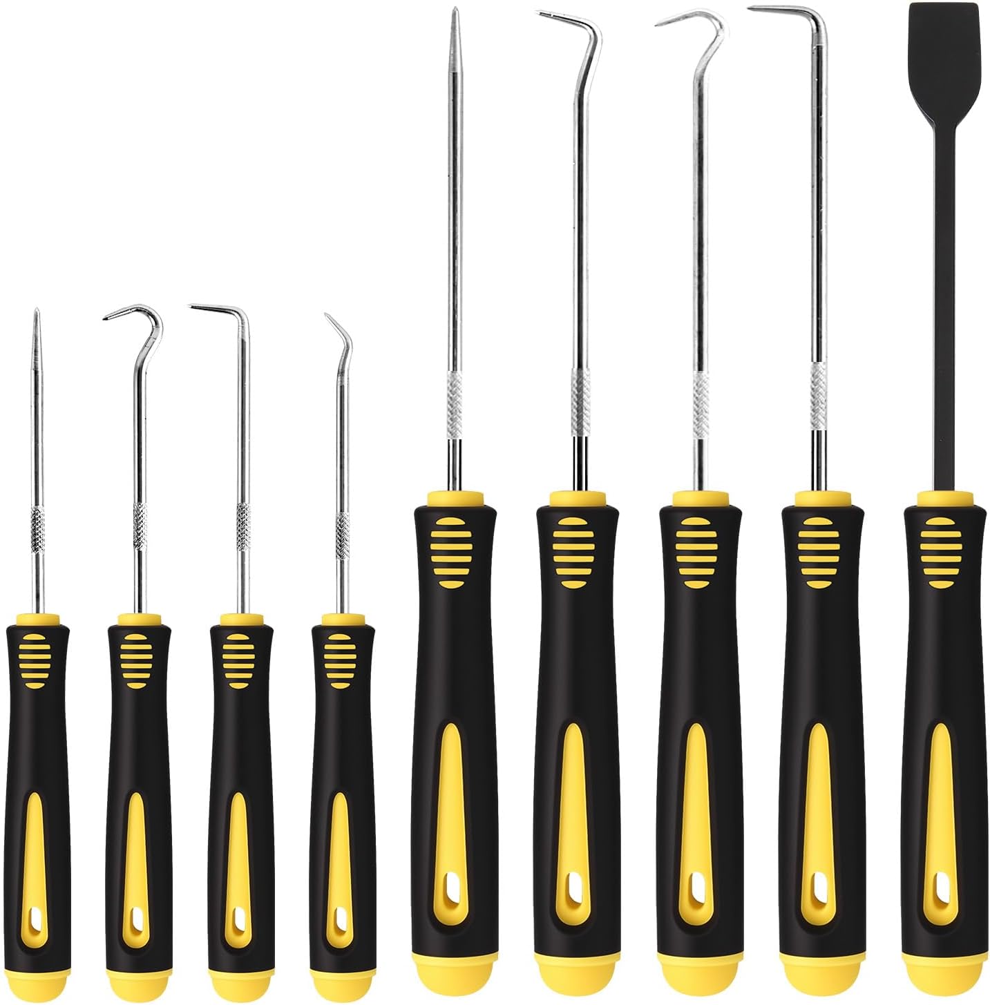 Hook and Pick Set – 10PCS Precision Pick Tools with Non-Slip Grip for Automotive, O-Ring, Seal & Gasket Removal, Mechanical and DIY Use Tool Set, Picks Precision Hooks Puller Remover Tools