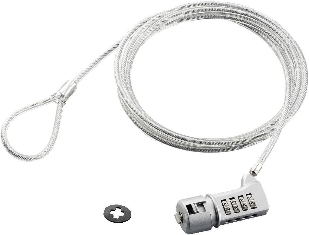 erekomu Security Lock Wire (1.7 m/Diameter 3.8 mm) 4 Digit Indicator ESL – 37