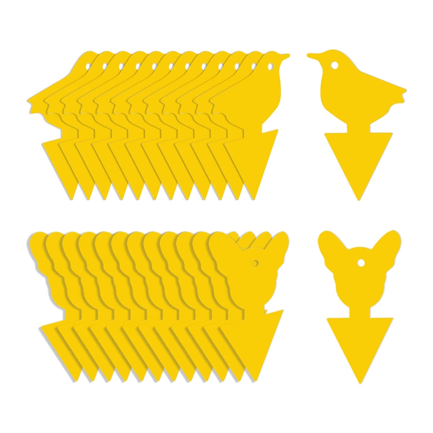 Osmond Yellow 24 Pcs Sticky Traps For Fruit Fly,Whitefly, Gnat,Mosquito And Bug,Sticky Insect Catcher Traps For Indoor/Outdoor
