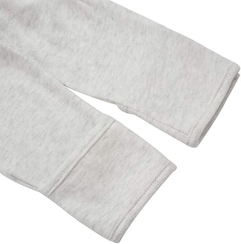 Miniatura 4 de Aablexema Pijama de bebé con puños de manopla, doble cremallera, ropa de algodón para bebés, pijamas para dormir con pies