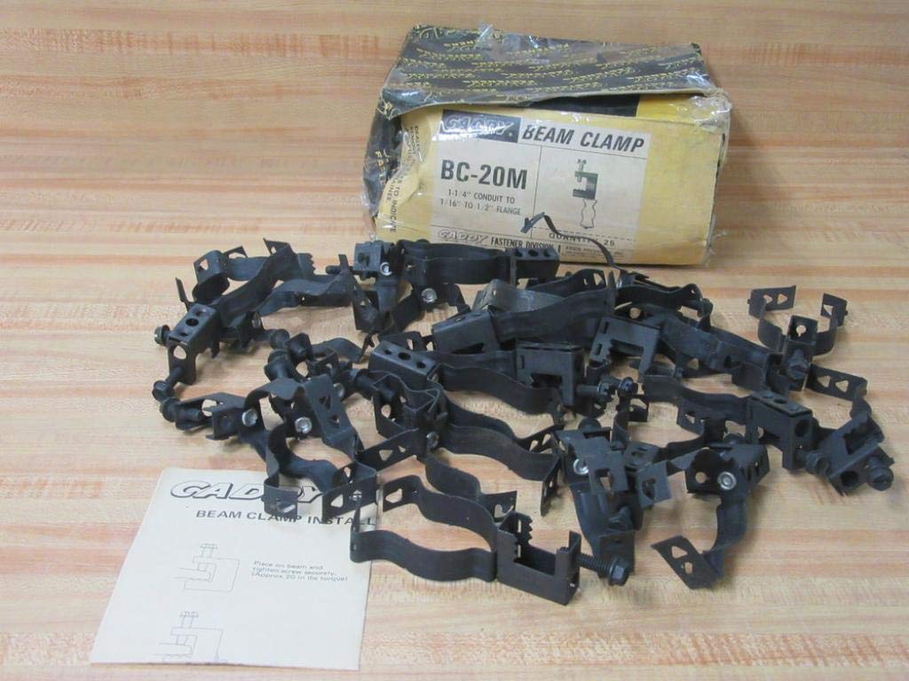 Erico Caddy BC-20M Conduit Beam Clamp BC20M (Pack of 25)