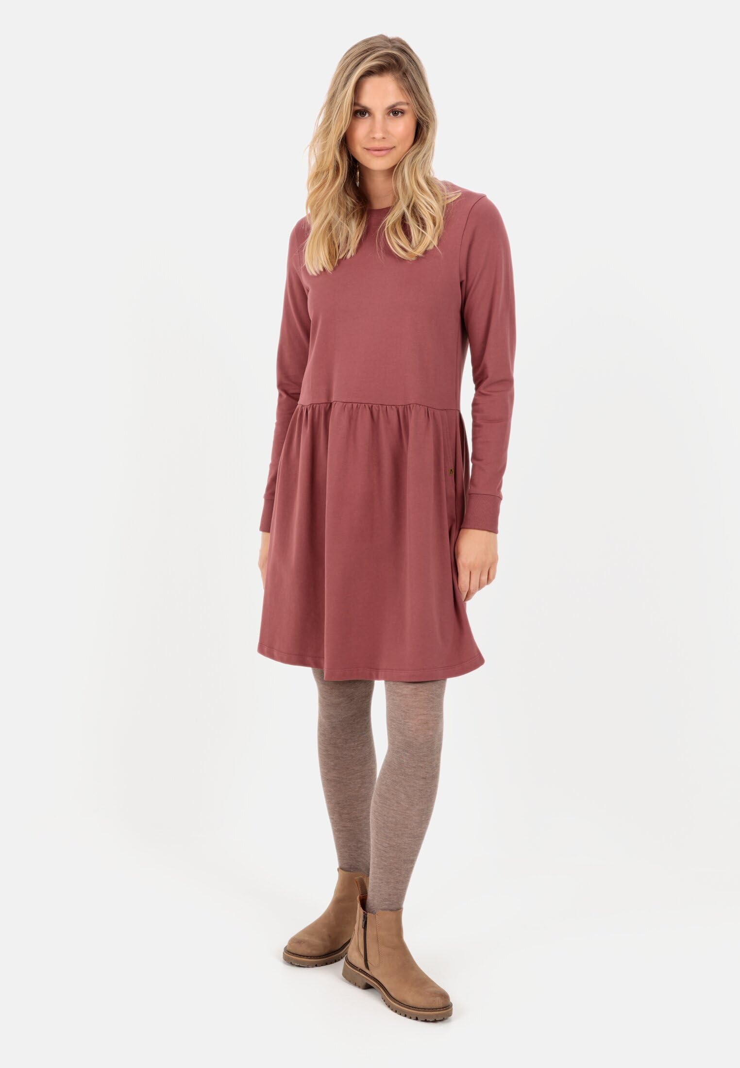 camel active Damen Sweatkleid aus Organic Cotton