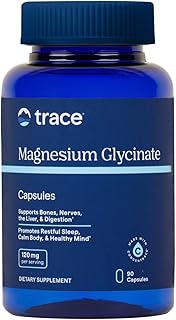Trace Minerals Magnesium Glycinate 120mg - Bone Strength & Muscle Support - Magnesium Supplement to Aid Healthy Sleep Patterns & Relaxation - Support Nerve Function - 90 Capsules (90 Servings) - Buy now