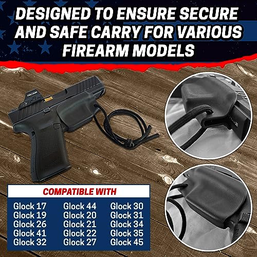2-Pack-Trigger Guard Pocket Holster For Glock 17, 19, 36 And Compatible Pistol: Universal Concealed Firearm Safety Gun Clip Carry Tool For Handgun #TOP5