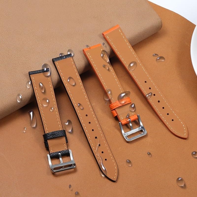 Das Uhrenarmband aus echtem Leder eignet Sich für 18/20/22 mm, modische, Bequeme Armbänder aus weichem Rindsleder