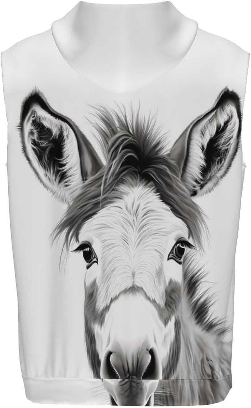 Men's Workout Hooded Tank Tops Sleeveless Muscle Gym T-Shirts