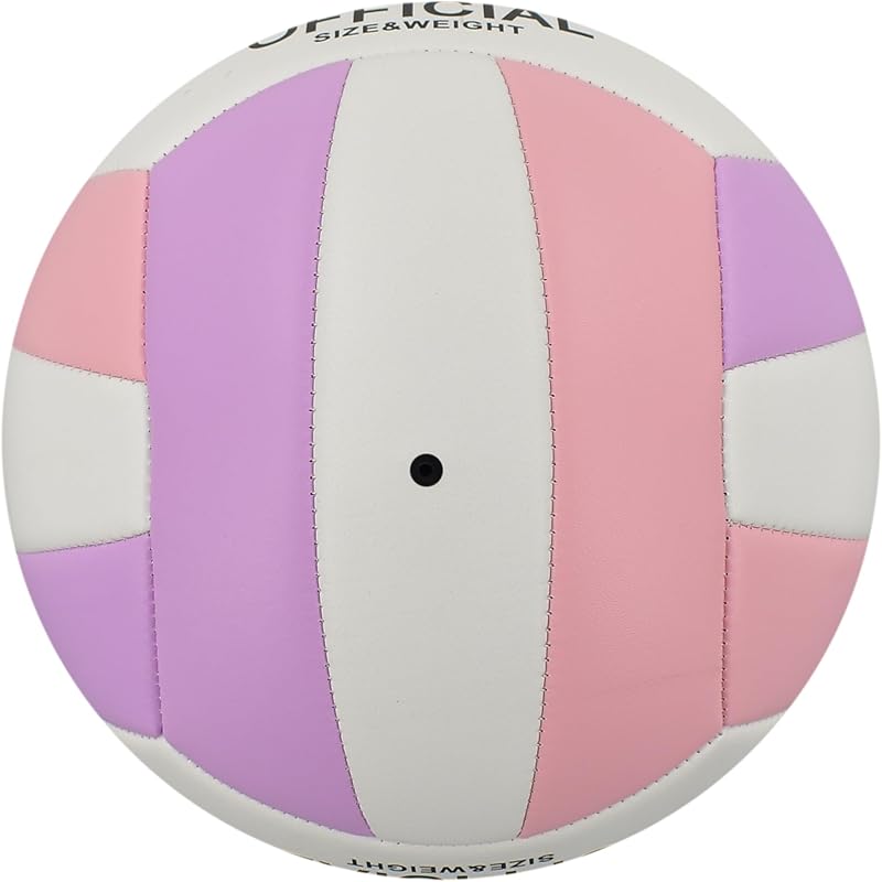 Senston Röplabda 5-ös Méret - Vízálló PVC Strandröplabda Pumpával, Ideális Strandra és Medencéhez, Lila Színben