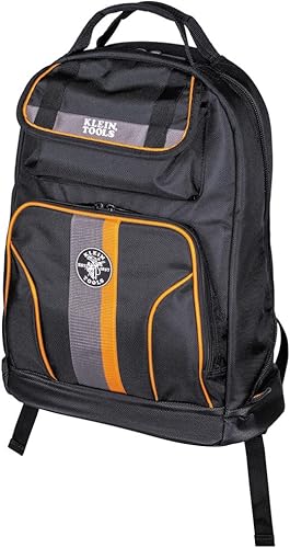Miniatura 6 de Klein Tools 55475 Mochila de bolsa de herramientas, organizador Tradesman Pro de alta resistencia con 35 bolsillos para herramientas manuales y