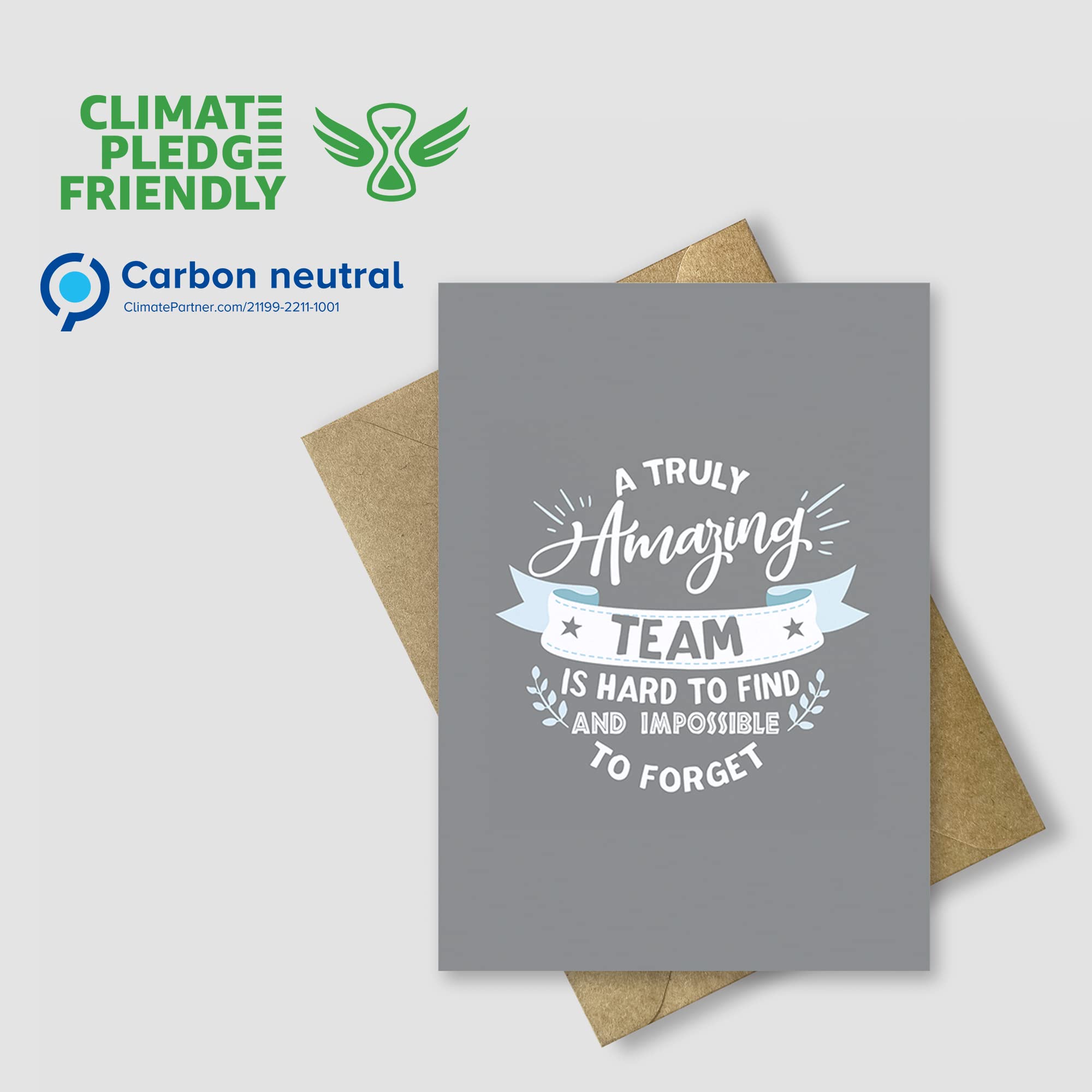 Lot de 25 cartes d'équipe avec enveloppes | Idée de carte parfaite pour vos employés ou volontaires qui font une excellente équipe... (liste des parents)