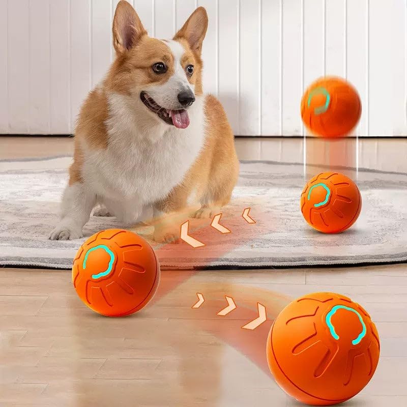 2025 Interactive Dog Ball Toy - Self Rolling & Shaking, USB Rechargeable, Great For Small & Medium Dogs (2-Pack)