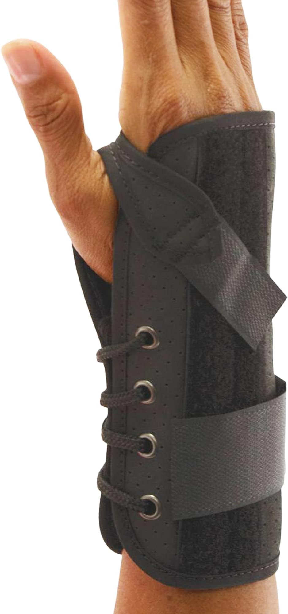 Luxury Quick Lace 7" Compression Splint Support Wrist Brace - Right Hand - L