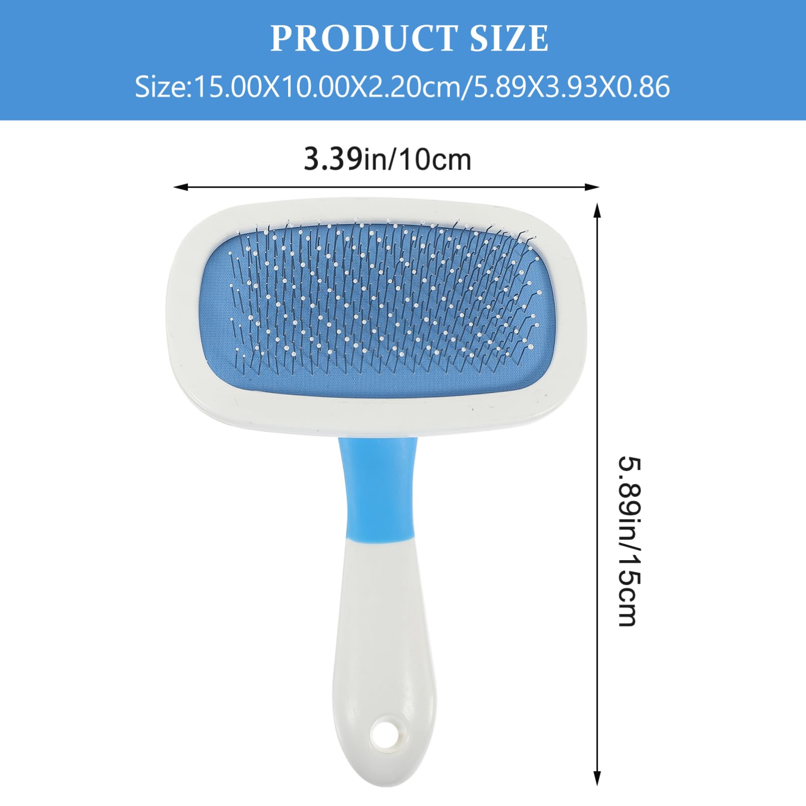 Toddmomy Comfortable Pet Comb Massage Needle for Cats Dogs Portable Hair Removal Grooming Tool Random