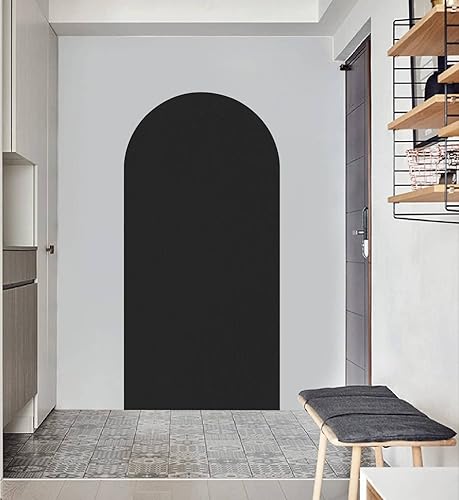 Miniatura 6 de Calcomanía de pared de arco, textura negra, totalmente abstracta, estuco de asfalto, papel de lija de alquitrán de hormigón, papel de lija