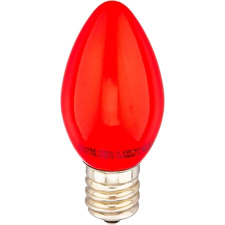 Amazon オーム電機 Ledローソク球 装飾用 0 5w 2lm 赤色 C7 E12 レッド Ldc1r H E12 13 オーエイチエム Ohm Led電球