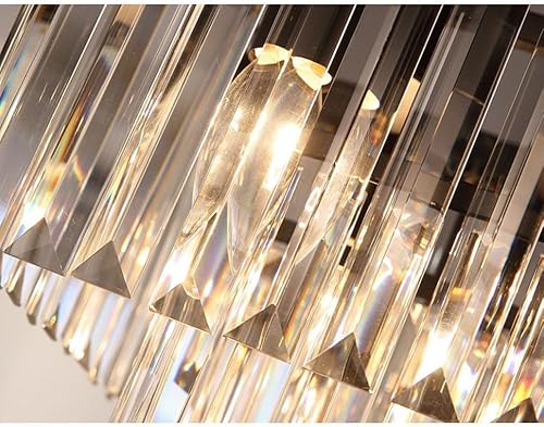 Miniatura 6 de Lámparas de techo de araña de cristal modernas y contemporáneas, accesorios de iluminación para comedor y sala de estar, D21.6 H7.1