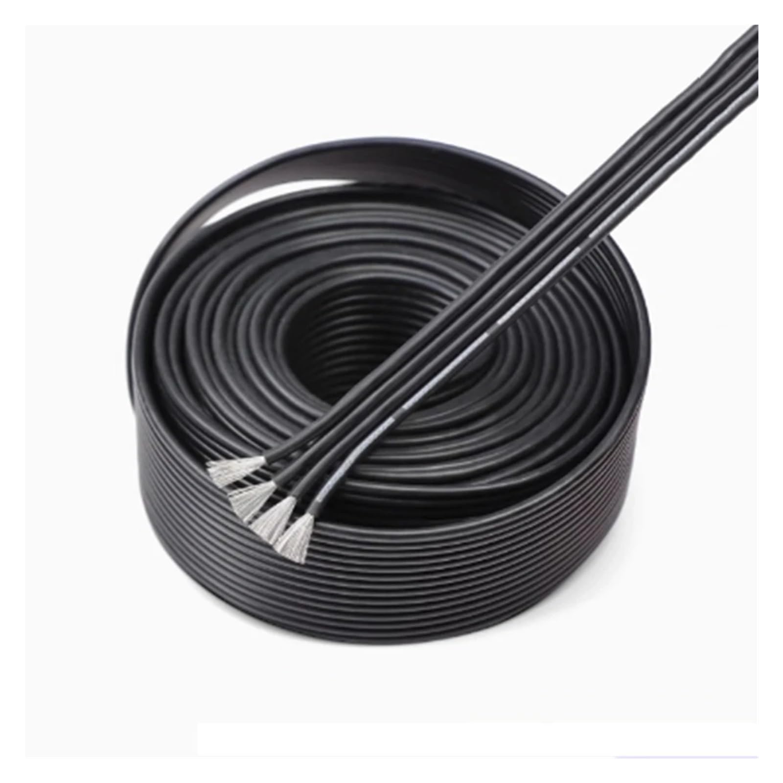 Câble multiconducteur en cuivre étamé 24 AWG for circuits imprimés électroniques, 200 m/rouleau, gaine caoutchouc, for la réparation d'appareils électroménagers(24AWG 4Pin)
