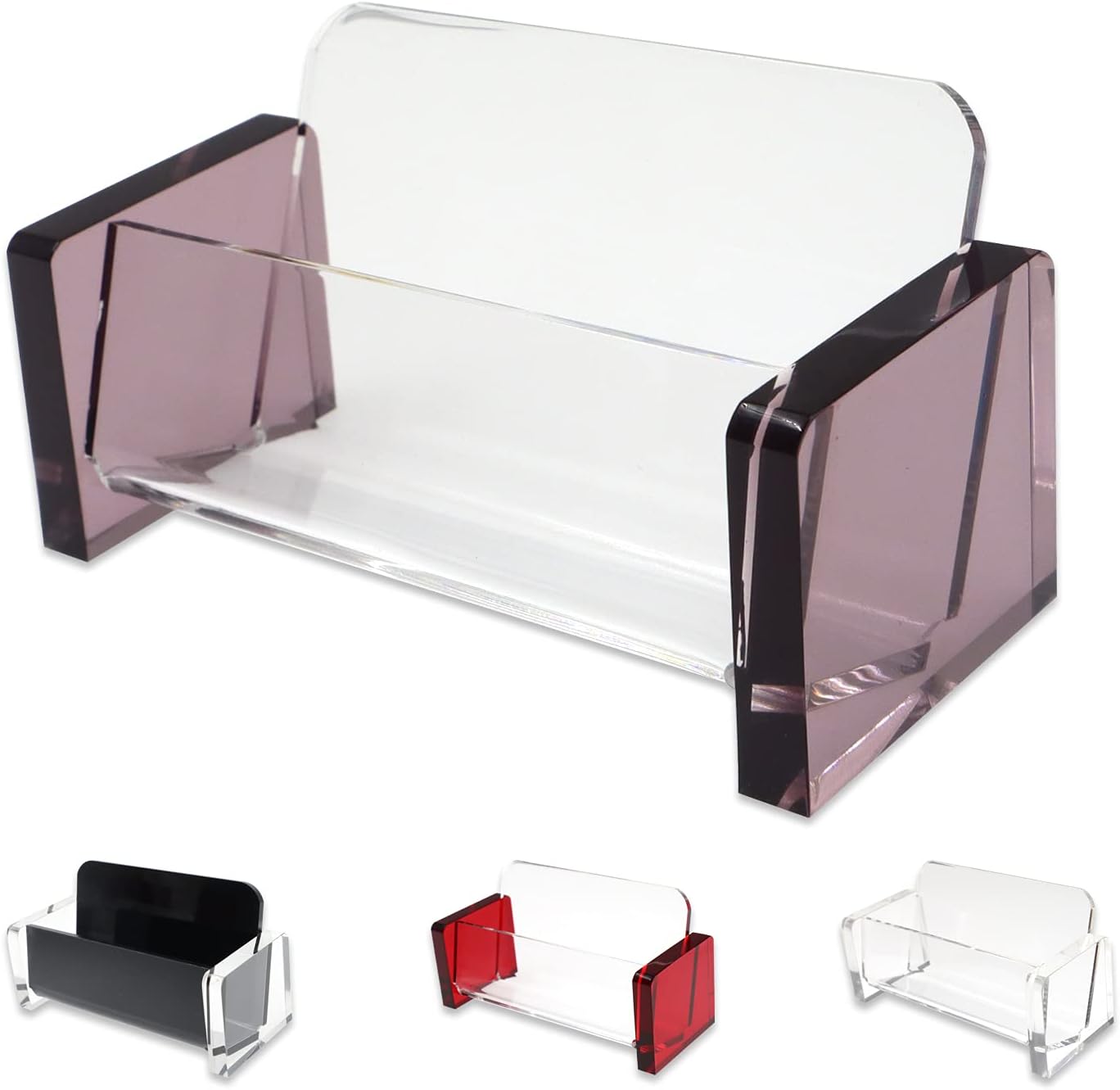 Acrylic Business Card Holder for Desk, Clear Business Card Stands for Display, Desktop Name Card