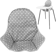Twoworld High Chair Cushion for IKEA Antilop Highchair, Baby High Chair Seat Cover Liner Mat Pad Cushion for IKEA Antilop High Chair (Fashion Gray)