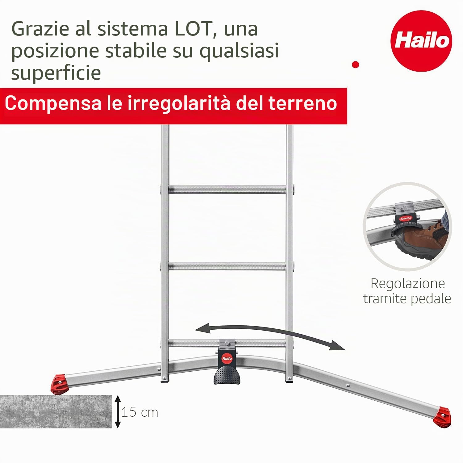 Hailo 9309 – 507 profilot, lavoro altezza max.: 660 cm