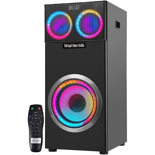 Virtual Mart India Sonic Wave Boom Box S2 with Subwoofer Blu
