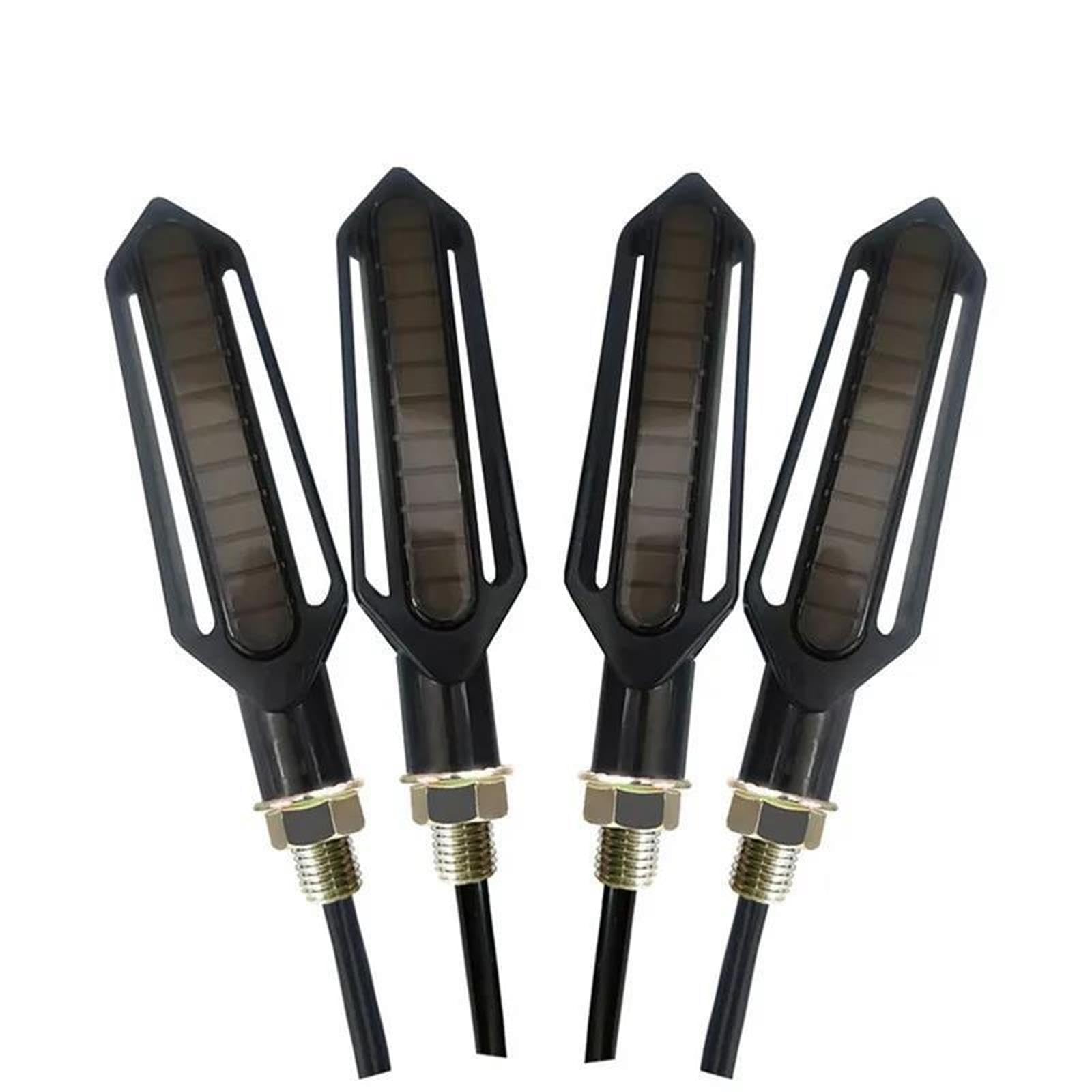 TRASH BIN Intermitente Moto Para Benelli TRK 502X TNT150 TNT600 180S LED Luz Señal Giro Motocicleta 12V Indicador Impermeable(2 pair white)