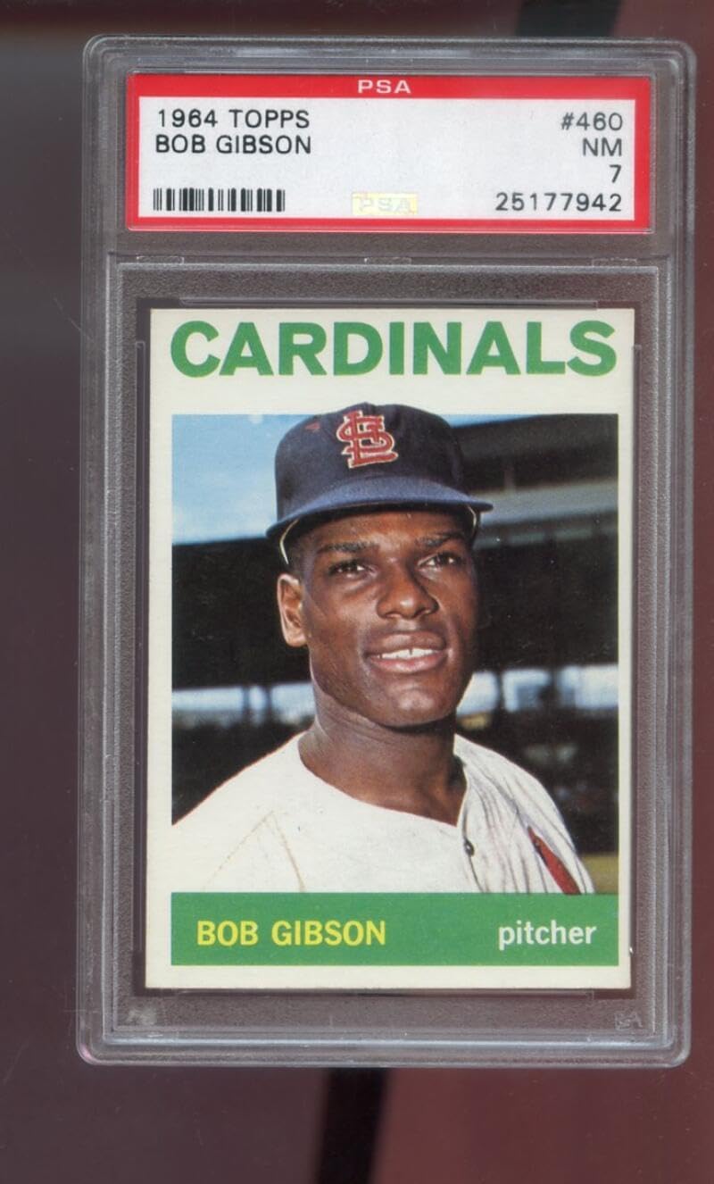 1964 Topps #460 Bob Gibson St. Louis Cardinals MLB NM PSA 7 Graded Baseball Card