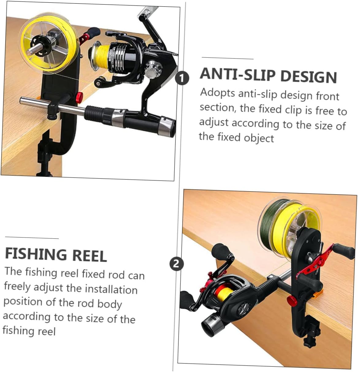 Portable Fishing Line Spooler Adjustable Reel Winder System for Easy Setup Compact Fishing Tool for Installation