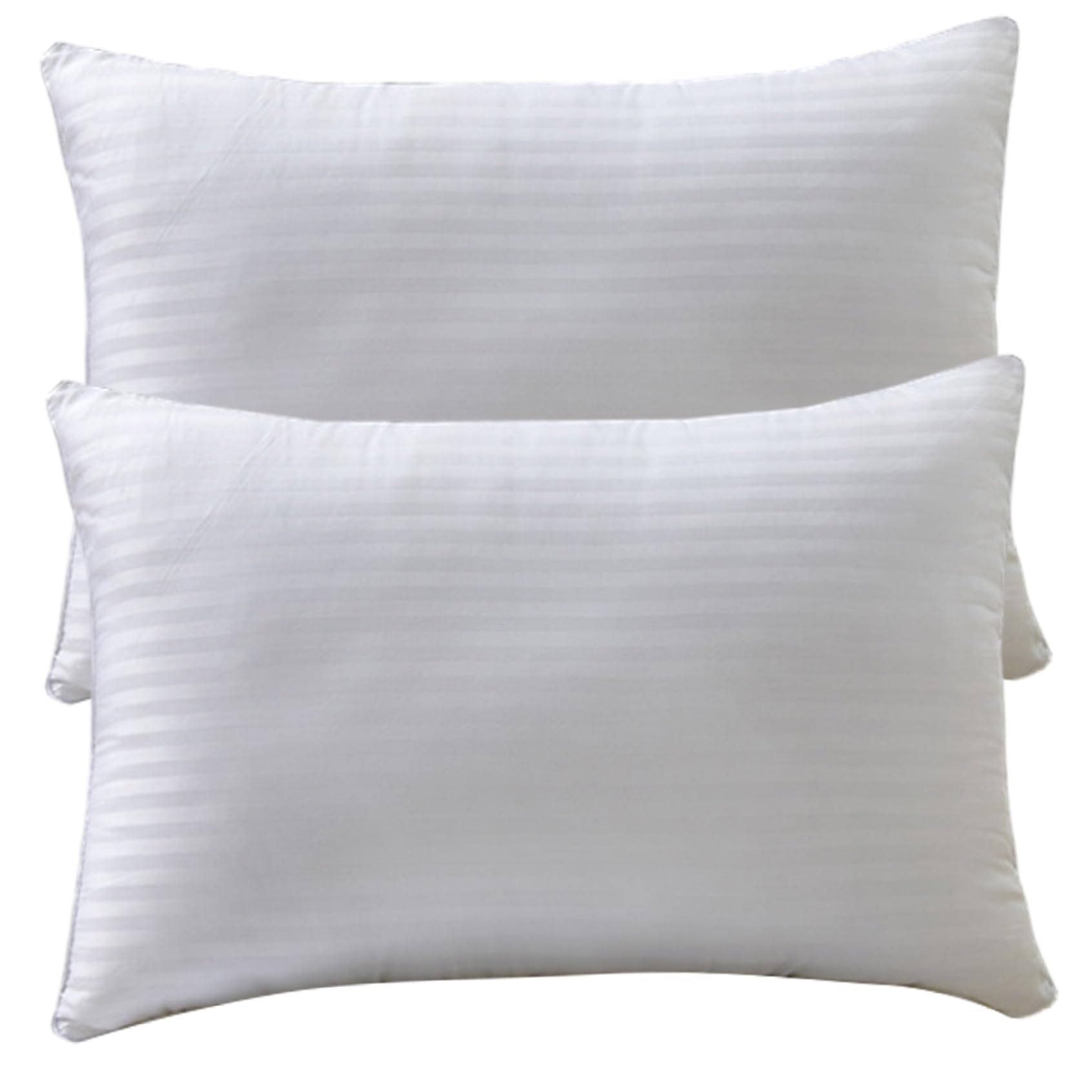 Oreiller en duvet lot de 2 coussin moelleux et frais de lit ergonomique dos ventre côté
