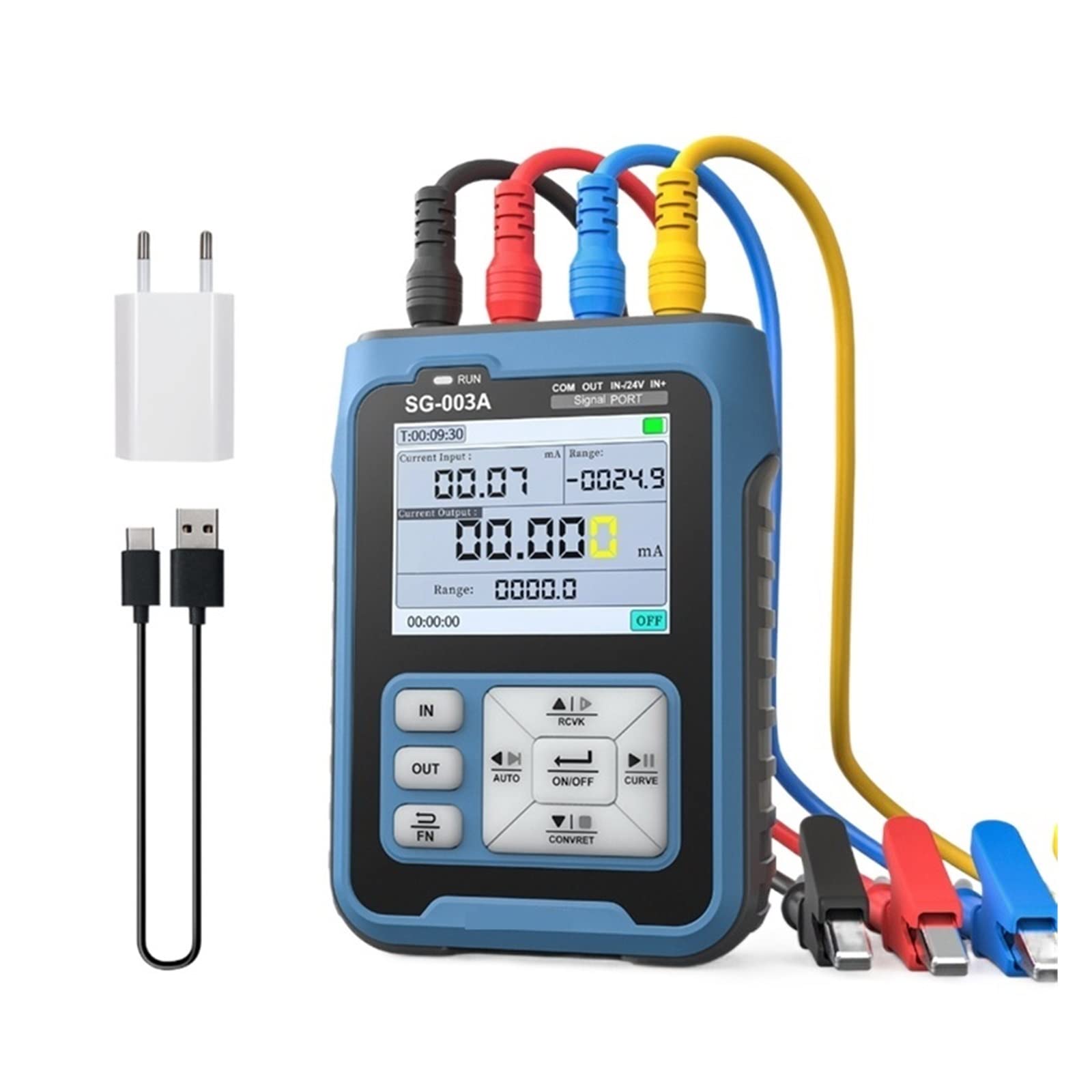 Multimètre numérique Intelligent Rechargeable SG-003A 0-10V simulateur de Tension de Courant réglable 4-20MA générateur de Signal Sources calibrateur d'émetteur