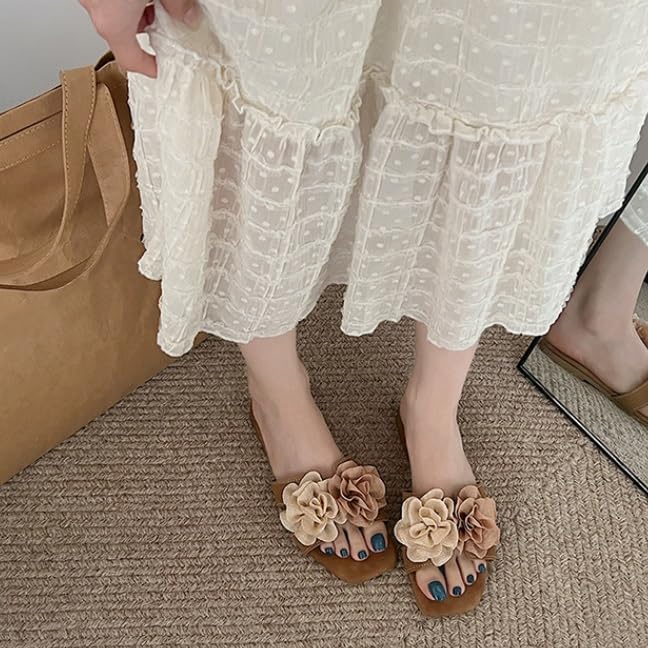 Retro Floral Flat Sandals For Women's Outdoor Vacation Sandals3