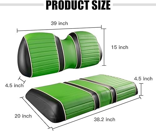 Miniatura 6 de NOKINS Juego de fundas de asiento de carrito de golf, ajuste Club Car PrecedentDS & EZGO TXTRXV y Yamaha DriveDrive2 OEM funda de asiento sin