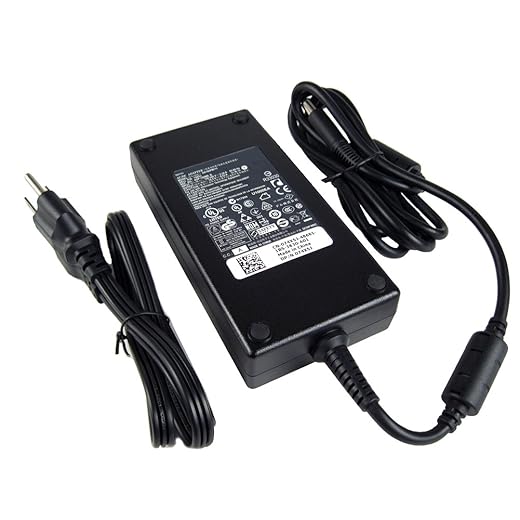 Genuine Dell 180W Replacement AC Adapter for Dell Inspiron One 23 (2350), Dell Inspiron One 2320, Dell OptiPlex 3011 AIO.