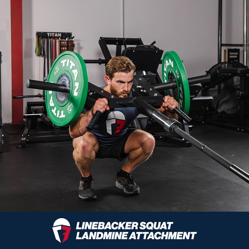 Amazon | Titan Fitness Landmine Linebacker スクワットとバイキング