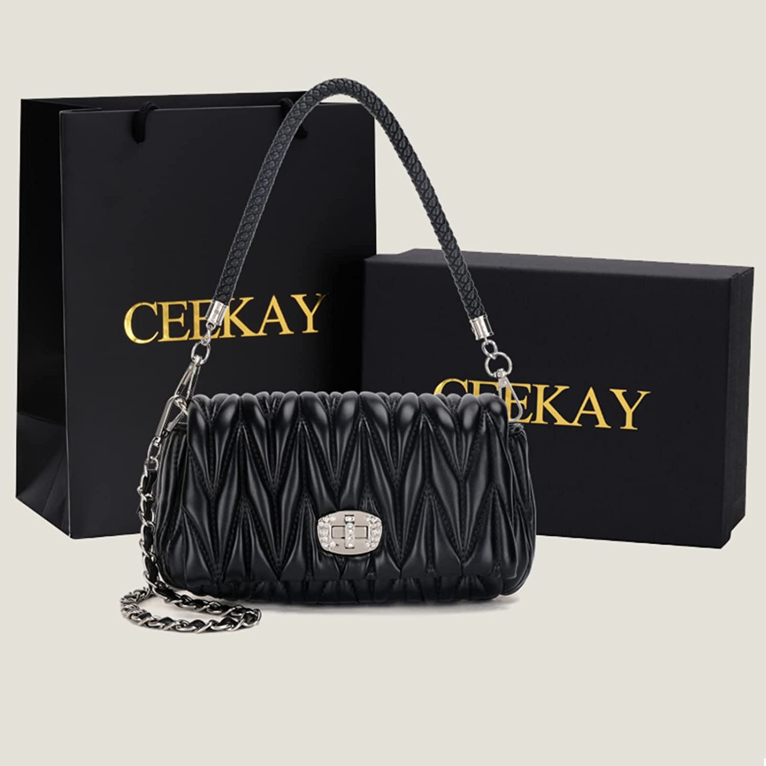 Amazon.co.jp: CEEKAY ショルダーバッグ 斜めがけ レディース