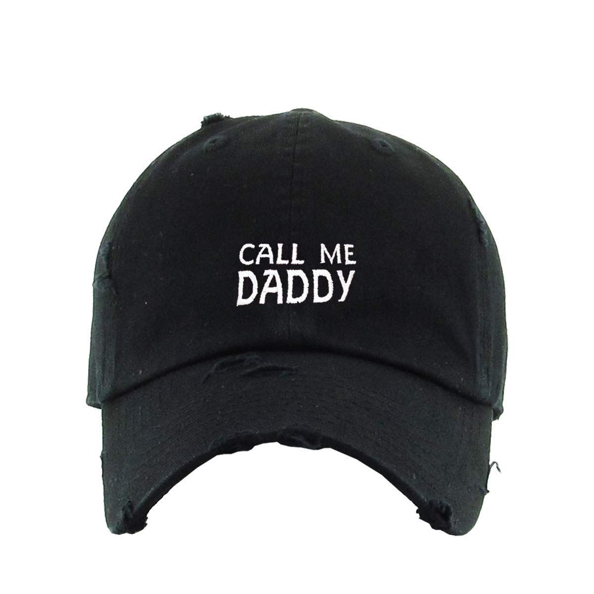 Call Me Daddy Vintage Baseball Cap Embroidered Cotton Adjustable Distressed Dad Hat