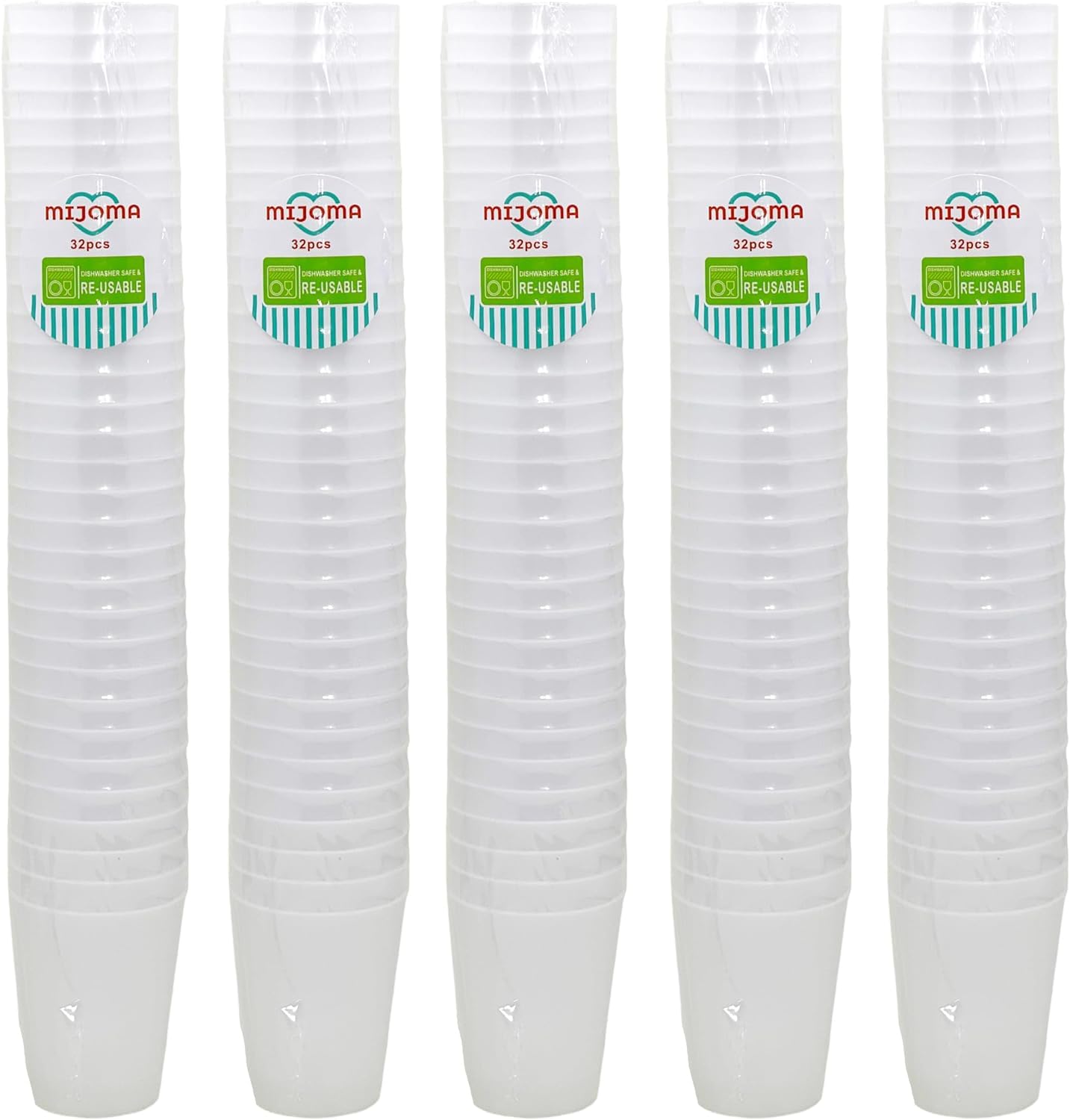 Gobelet Plastique MIJOMA Lot De 320 Verres à Liqueur Incassables En Plastique Verrine Plastique Aperitif