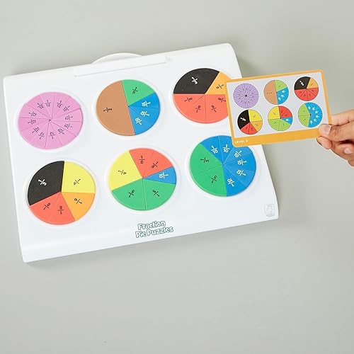 Miniatura 5 de Educational Insights Rompecabezas de pastel de fracción