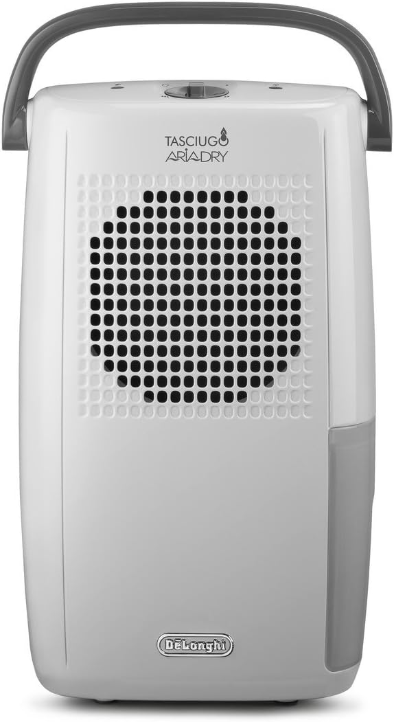 De'Longhi Tasciugo AriaDry DX10.WGY Dehumidifier, 10 Litre, White [Energy Class A]