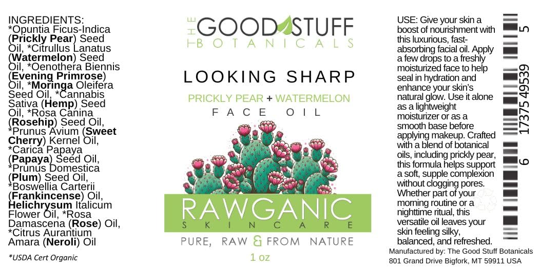 Looking Sharp Lightweight Fast-Absorbing Face Oil for Hydration and Smooth Skin