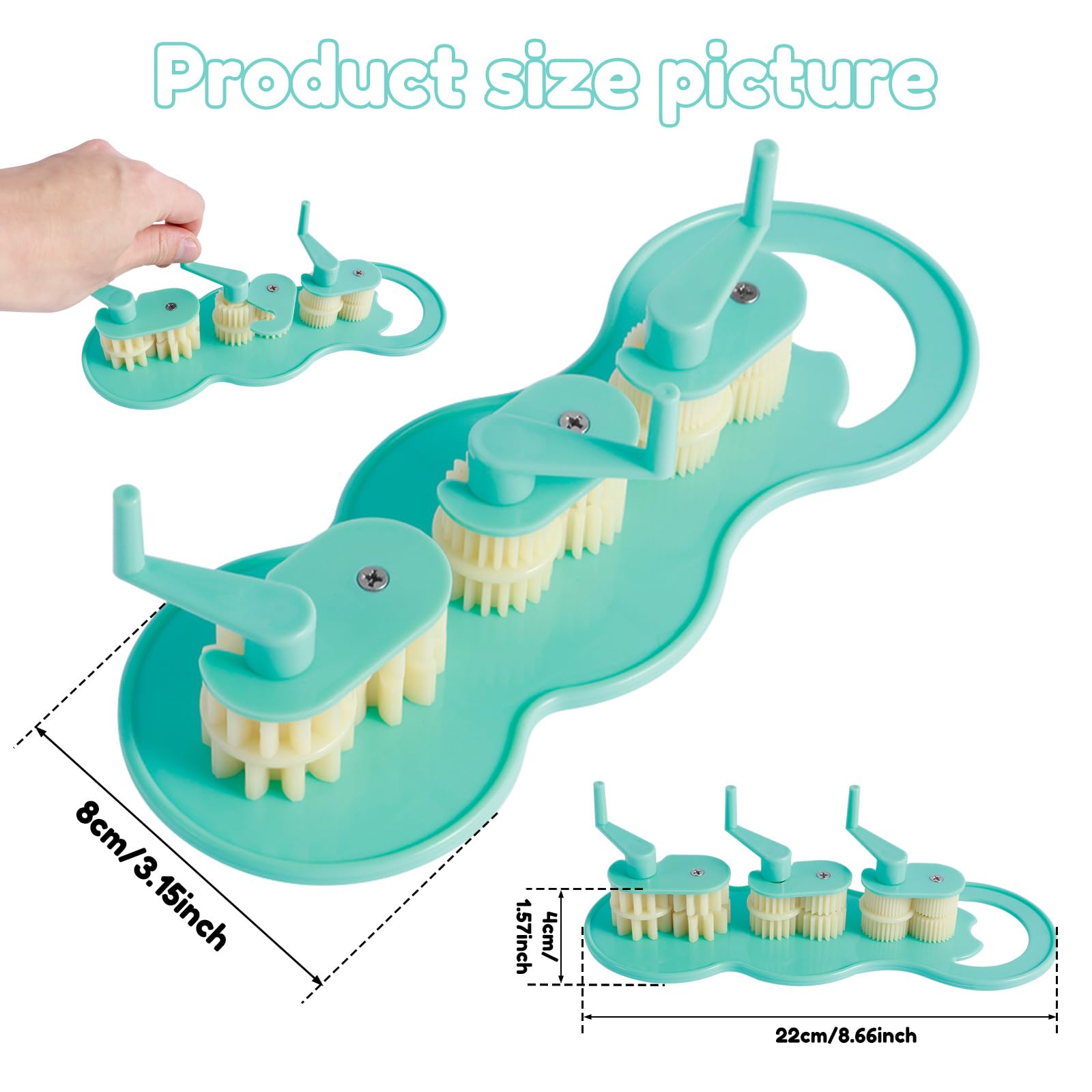 YLMFTNU Paper Crimper, Plastic Paper Quilling Crimping Tool, Paper Slip Wave Shaper Making Tool, Handmade Quilling Crimper DIY Quilling Supplies for Paper Quilling Papercraft, Blue