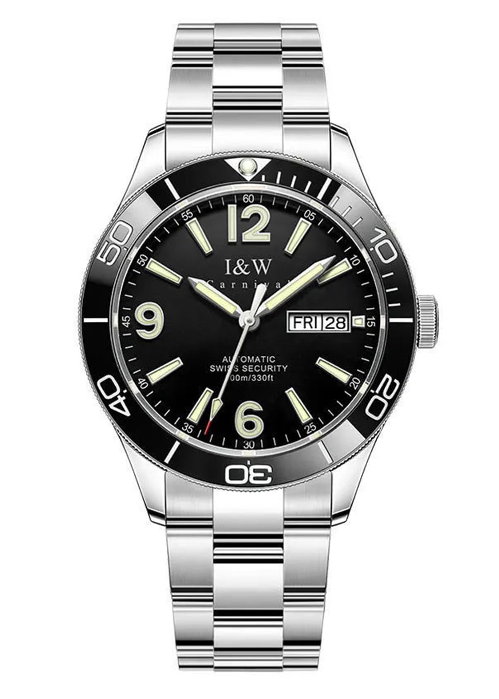 TEINTOP I&W Automatik Uhr zum Tauchen Herren 30bar wasserdichte Uhren Japanische Bewegung Armbanduhren