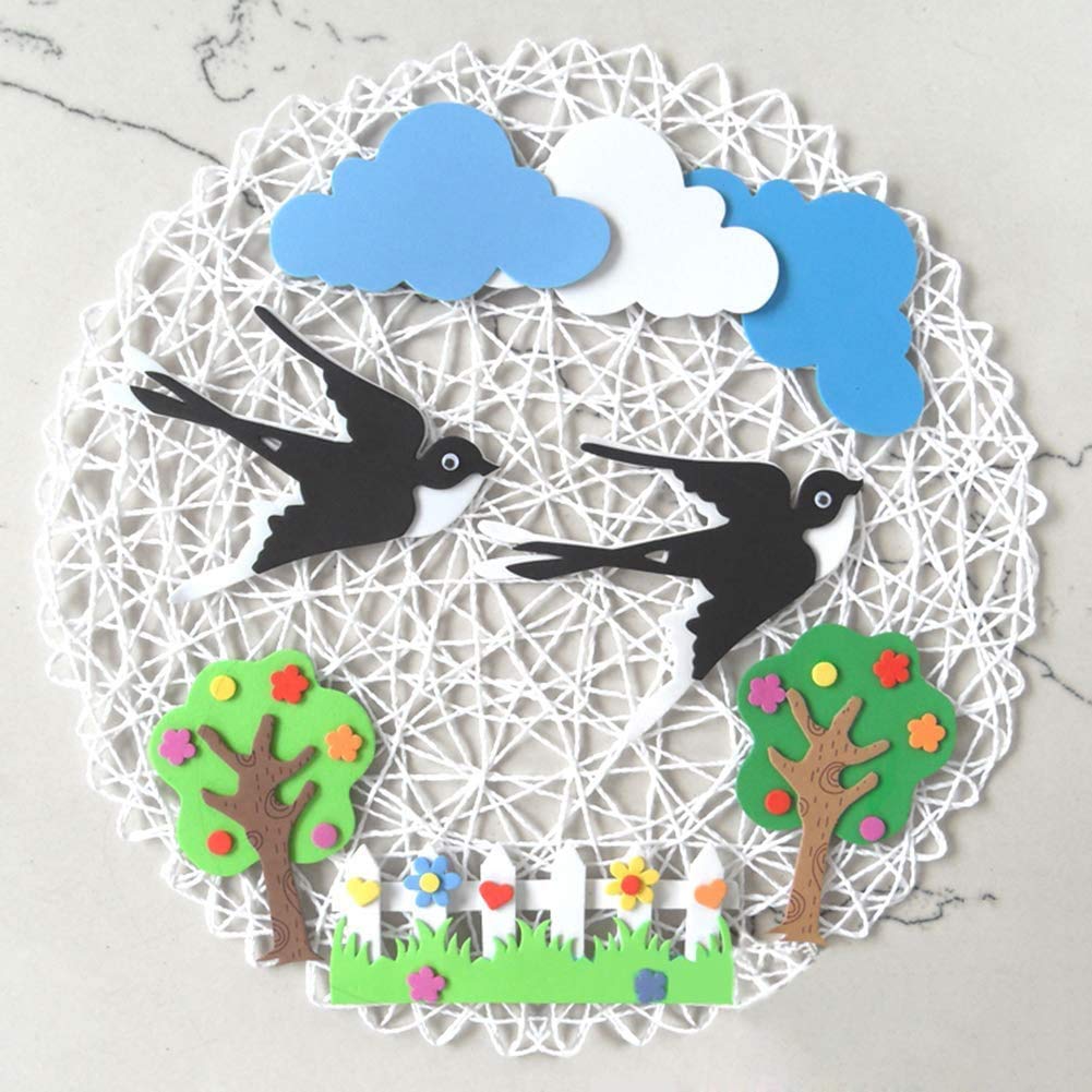 Napperons en Papier Rond Tissé en Fibre de Papier Décoratif Tressé Naturel Tapis de Fêtes Décor 15 Pouces Ensemble de 12 (Blanc)