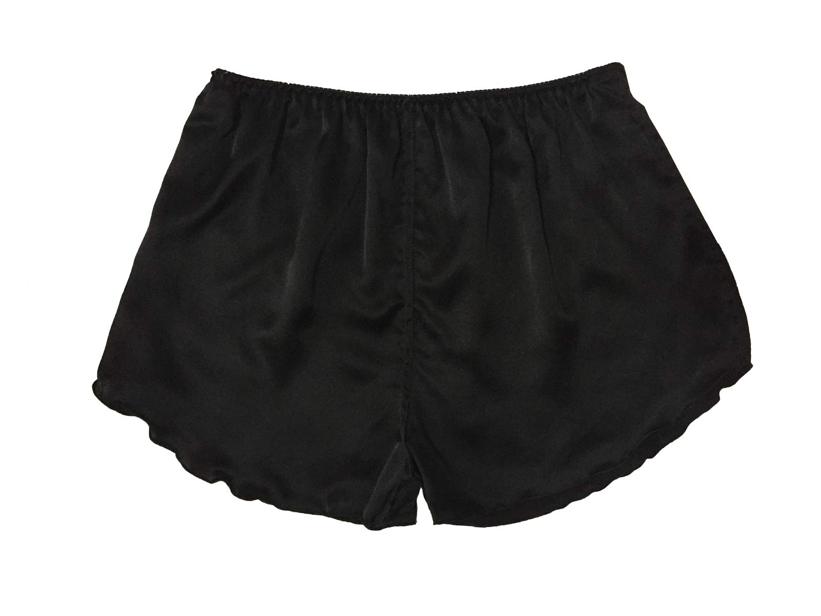 Lsharon Women's Black 100% Mulberry Silk Sleepwear Shorts (, One Size)