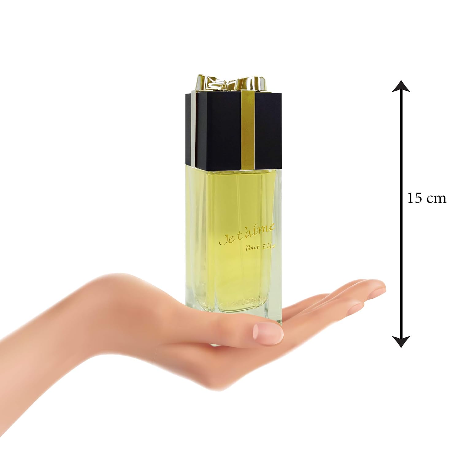 JE T’AIME Pour Elle Eau de Parfum for Women – Elegant Floral Scent with Bergamot, Orange Blossom and Vanilla – Romantic and Long-Lasting – Made in France by EVAFLORPARIS – 3.4 Fl Oz Spray