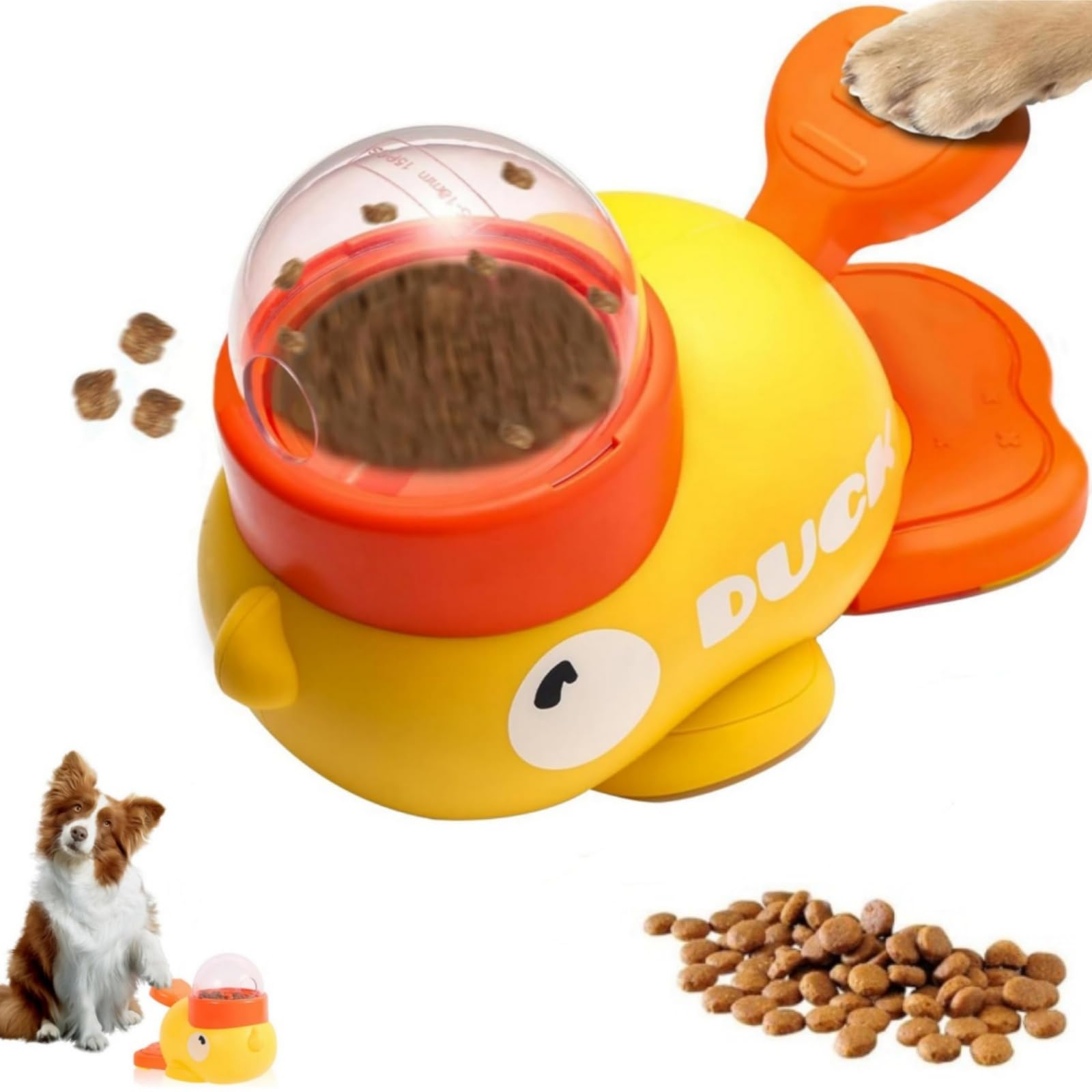 知育玩具 犬 おやつ おもちゃ 2in1 自動給餌器 ペット 自分で遊び おもしろい 留守番 給餌機 餌やり器 蓋3個入り