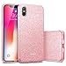 iPhone X Case, ESR Glitter Sparkle Bling Case [Three Layer] for Girls Women [Supports Wireless Charging] for Apple 5.8" iPhone X /iPhone 10 (2017 Release)(Rose Gold)