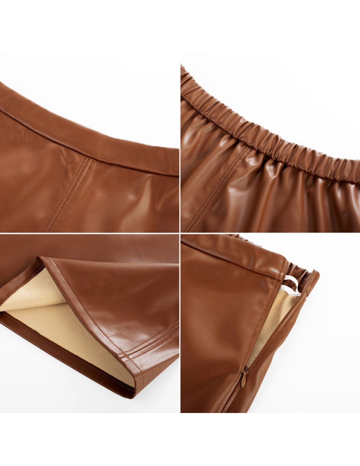 Kate Kasin 2025 Gonne da donna in ecopelle, gonna a vita alta, gonna longuette autunno inverno | Moda Alla Moda Elegante Lavoro Ufficio Affari Abbigliamento Casual Cocktail Dailywear Partito