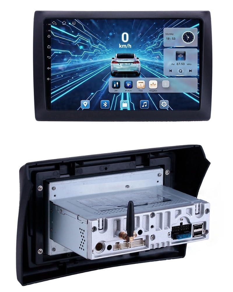 Radio Samochodowe Dual Din Android 16 dla Fiat Stilo 2002-2010 | 9" Ekran Dotykowy Bluetooth FM Plug and Play Obsługa Kierownicy