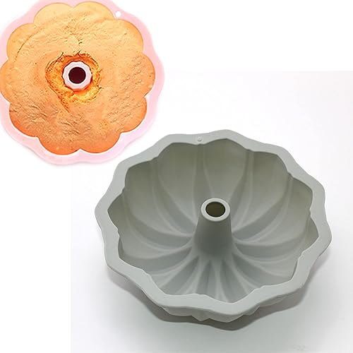 Miniatura 2 de X-Haibei Molde redondo de silicona para hornear chocolate, gelatina, gelatina, gelatina, para hornear, 6 pulgadas