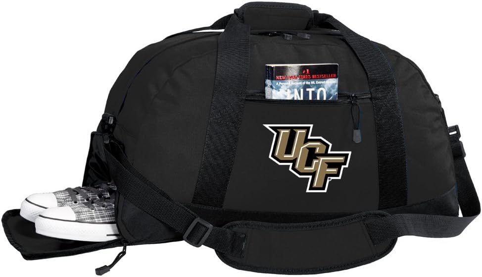 University of Central Florida Duffel Bag - UCF Gym Bags w/SHOE POCKET One Size